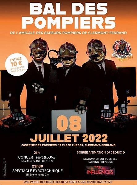 bal des pompiers clermont ferrand|Le bal des pompiers : Clermont